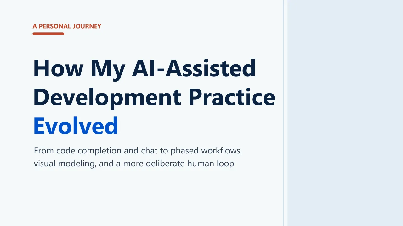 How My AI-Assisted Development Practice Evolved