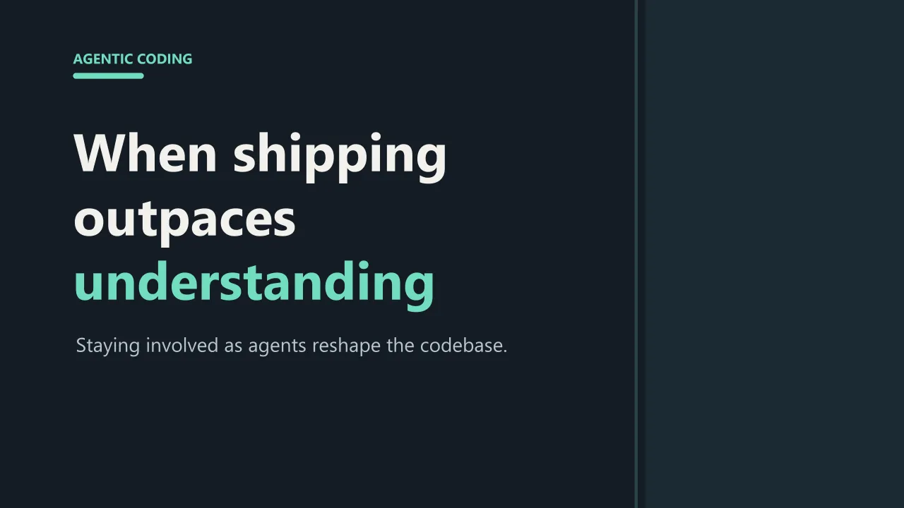 The gap between shipping code and understanding it